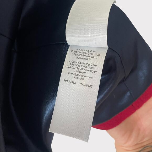 J.Crew Villa Cocoon Coat Italian Stadium Cloth Nello Gori Size 4 NWT Standing - Picture 11 of 13